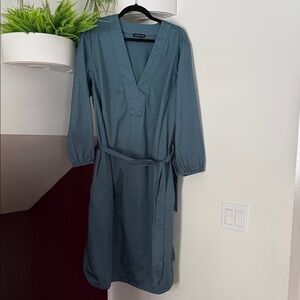 Universal Standard Blue Kaftan Smock VNeck Dress